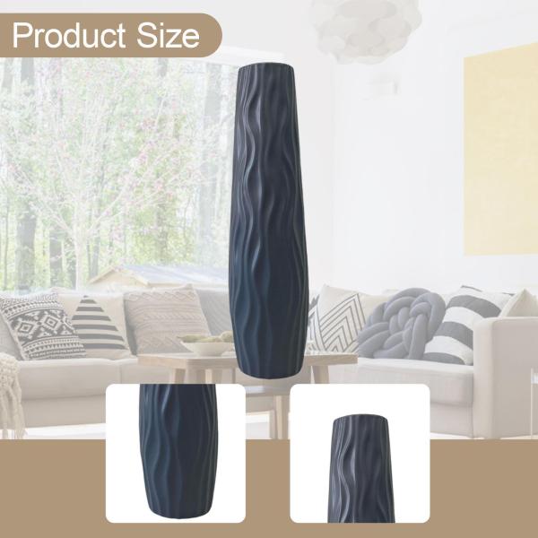 背の高いフロア花瓶 スタイリッシュで素朴な花瓶 リビングルーム ダイニングルーム ホテル グレー