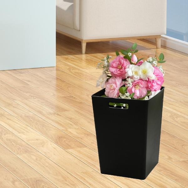 フラワーバケツ 花瓶 花入れ DIY 部屋飾り 長い茎の花 モダンな多目的ブーケ 四角い開口部の花瓶 正方形 プラスチック 生花びん