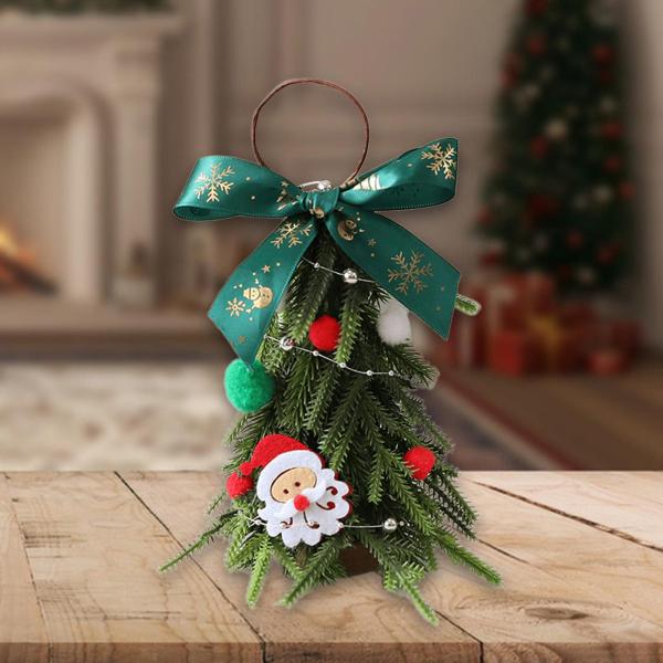 卓上クリスマスツリーオーナメント デスクトップクリスマスツリー パーティー ホリデー 寝室 サンタクロース用