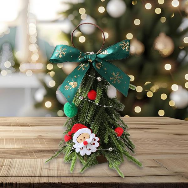 卓上クリスマスツリーオーナメント デスクトップクリスマスツリー パーティー ホリデー 寝室 サンタクロース用