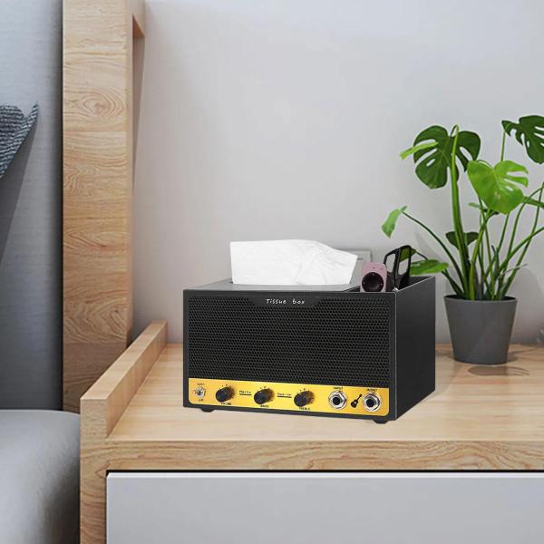ティッシュボックスカバー 装飾多機能ギターピックホルダー ティッシュボックスホルダー ナプキンディスペンサー ホテル オフィス レストラン用