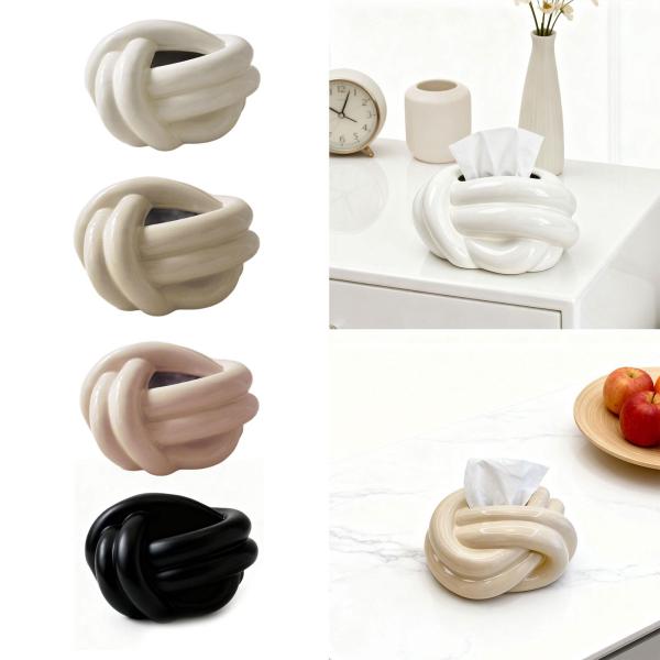 ティッシュボックスカバー 卓上装飾 ティッシュホルダー 家庭用 キッチン バスルーム ホワイト