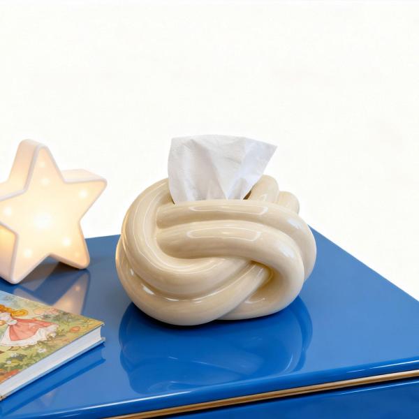 ティッシュボックスカバー 卓上装飾 ティッシュホルダー 家庭用 キッチン バスルーム クリーム色