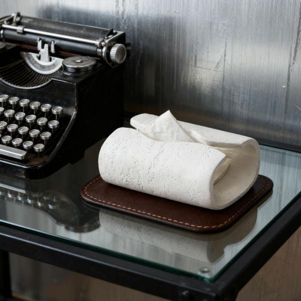 ティッシュボックスカバー 樹脂製 ティッシュホルダー 寝室 浴室 リビングルーム用 ホワイト