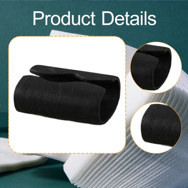 ティッシュボックスカバー 樹脂製 ティッシュホルダー 寝室 浴室 リビングルーム用 ブラック