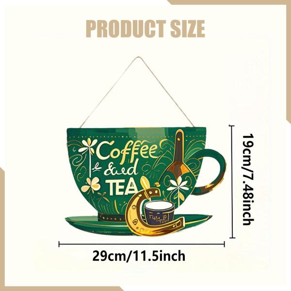 コーヒーバードアサイン 軽量カフェサイン カッププレート ショップストアコーヒー用 グリーン