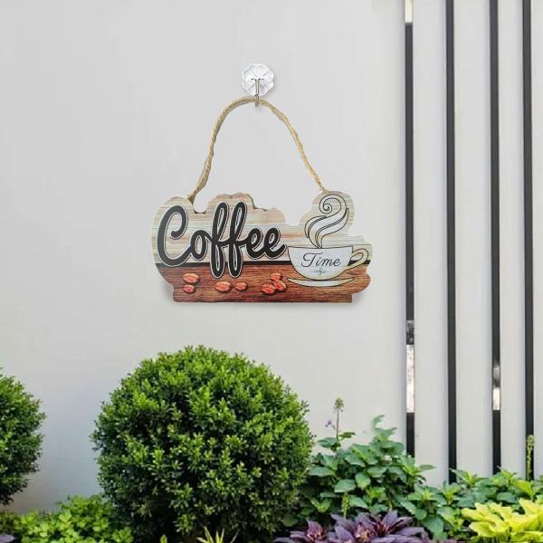 ヴィンテージファームハウスカフェサイン（紐付き）コーヒーバーサイン（コーヒーパティオバー用）B