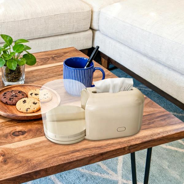 ティッシュボックス ナプキンディスペンサー 装飾ペーパーケース オフィス バスルーム レストラン用 ホワイト