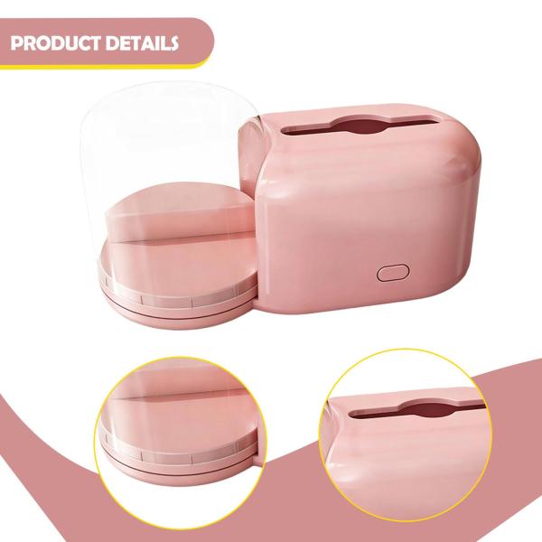 ティッシュボックス ナプキンディスペンサー 装飾ペーパーケース オフィス バスルーム レストラン用 ピンク