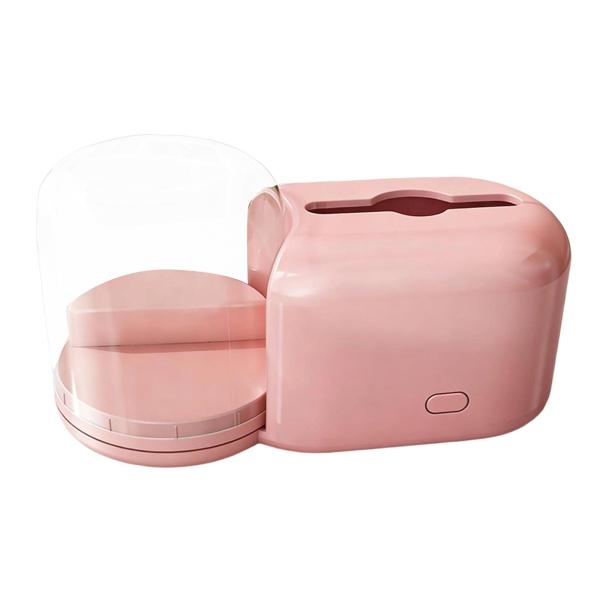 ティッシュボックス ナプキンディスペンサー 装飾ペーパーケース オフィス バスルーム レストラン用 ピンク