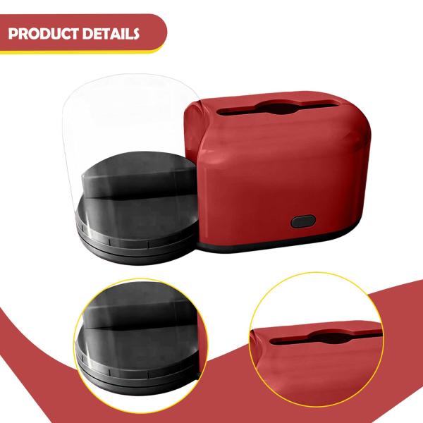 ティッシュボックス ナプキンディスペンサー 装飾ペーパーケース オフィス バスルーム レストラン用 赤