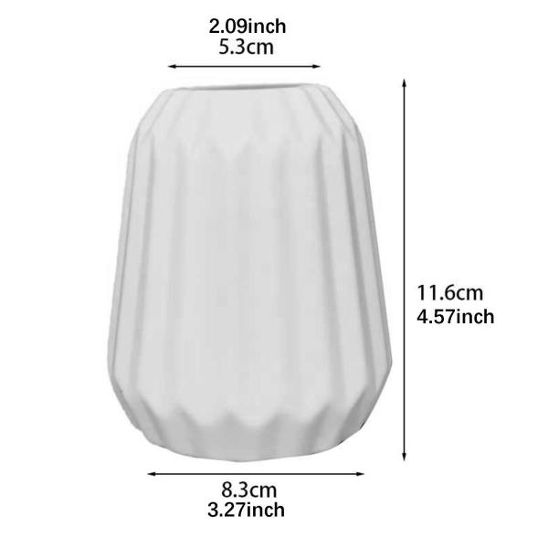 花瓶 北欧風 フェイクセラミック フラワーボトル 玄関 本棚 ベッドサイド Lサイズ