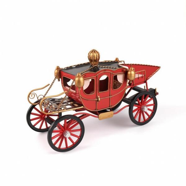 王室馬車 置物 メタル模型 ヴィンテージ風 クラシックデザイン