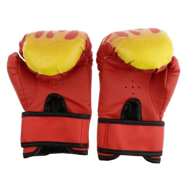 puのボクシングの訓練の手袋mma戦うパンチングサンダルミット赤