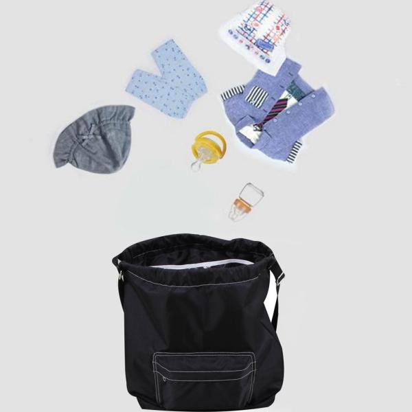 女性男性水泳ビーチ巾着バックパックドライウェット分離バッグパックブラック