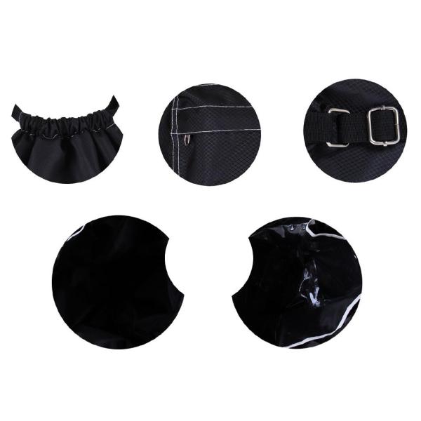 女性男性水泳ビーチ巾着バックパックドライウェット分離バッグパックブラック