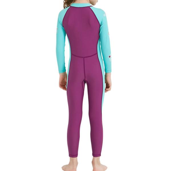 Kids Zipper Wetsuit One-piece Scuba Diving Child Long Sleeves Dive Suit XXL