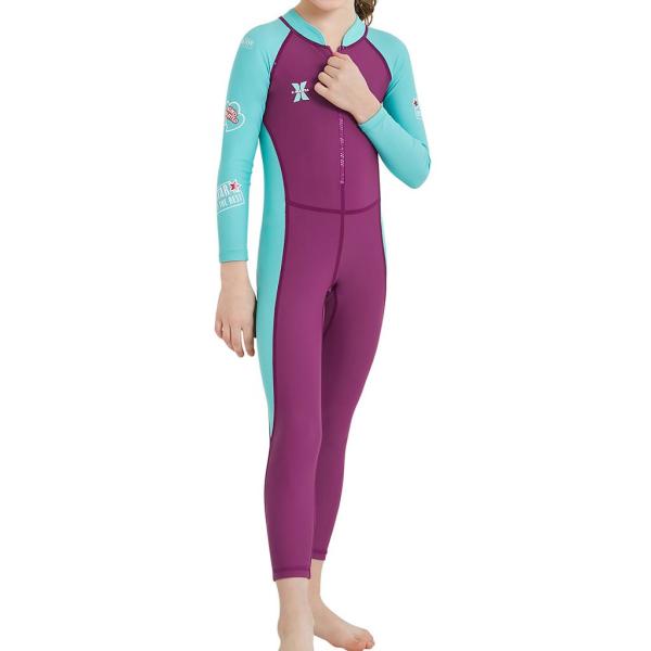 Kids Zipper Wetsuit One-piece Scuba Diving Child Long Sleeves Dive Suit XXL