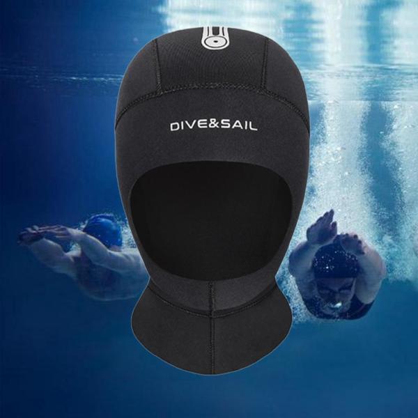 3mmネオプレンスキューバダイビングフードキャップダイバーシュノーケルスピアフィッシングスイムキャップS