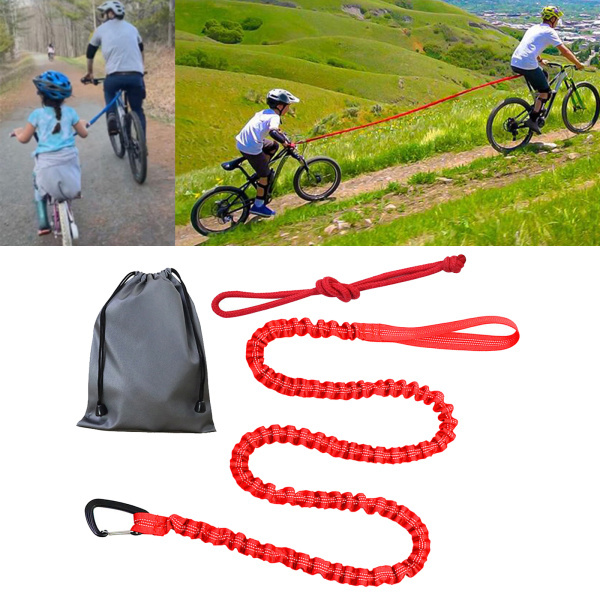 子供用バイクトウロープMTB自転車バンジープルストラップサイクリング
