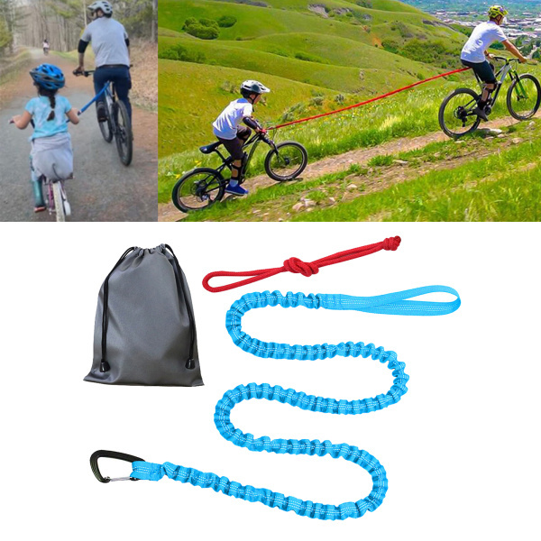 子供用バイクトウロープMTB自転車バンジープルストラップサイクリング