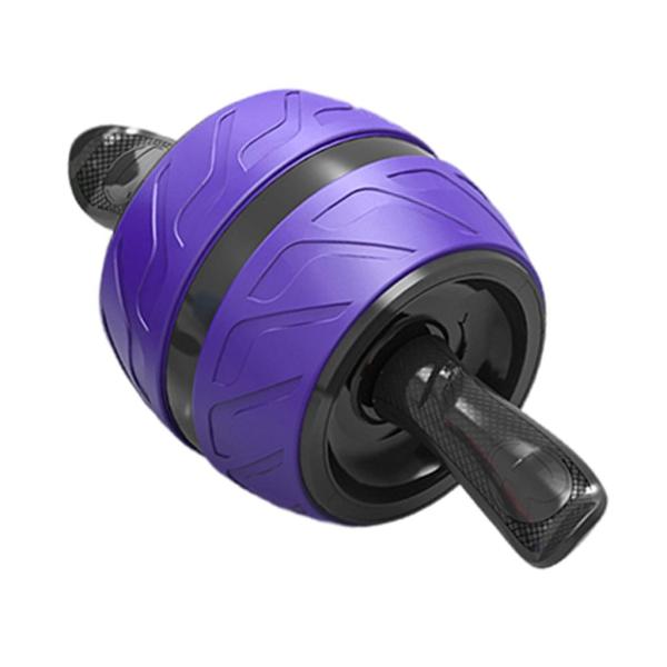 ホイールフィットネス発明腹筋筋力エクササイズアブマシンABSトレーニング機器ジムホームバースデーベッドルーム女性用 - 紫の