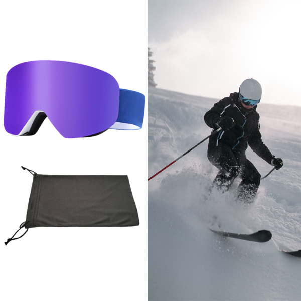 スキーゴーグル、男性用と女性用のスノーボードゴーグル、UV 400保護と互換性のあるヘルメット、耐風性、アンチグレアレンズ｜stk-shop｜03