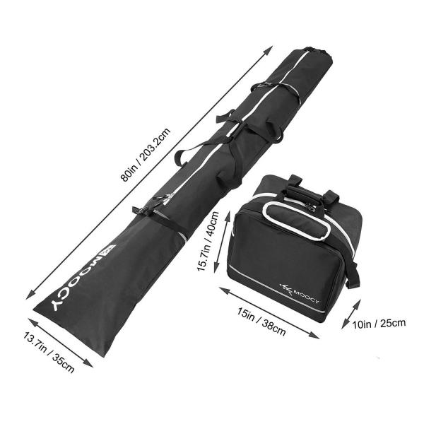 旅行キャンプスキー荷物用スキーバッグとブーツバッグ輸送スキーギア防水ブーツバッグセット