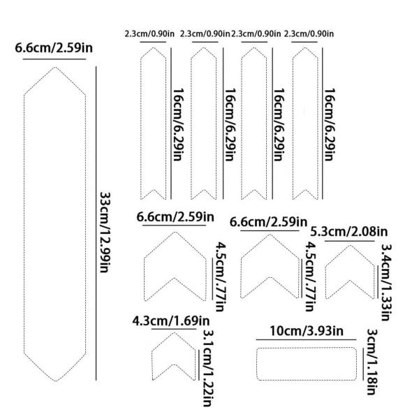 バイクステッカー保護テープ自転車フィルムステッカーセットフレーム落書き