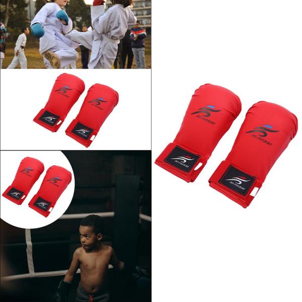 キッズボクシングMMAグローブグラップリングパンチングバッグトレーニングスパーリングレッドL