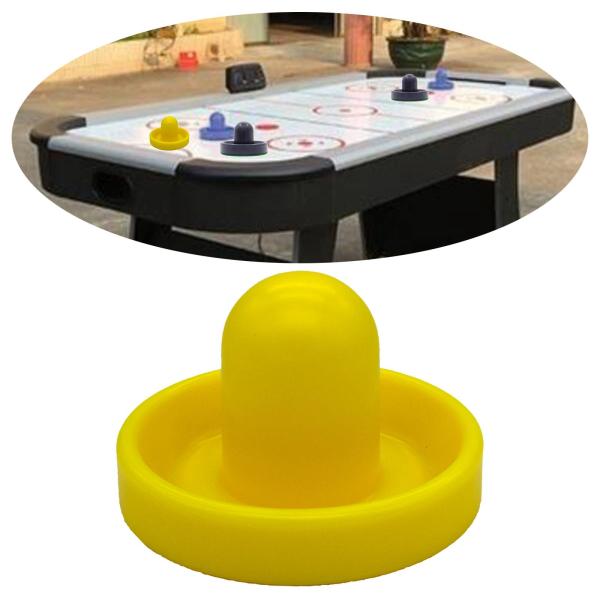 エアホッケープッシャーグリーンフェルト96mmゲームテーブル用アクセサリーイエロー