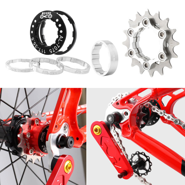 SUPERTEAM 固定ギア　前後セット BMX16Tカセットシングルコグセットカセットスプロケットロードバイク