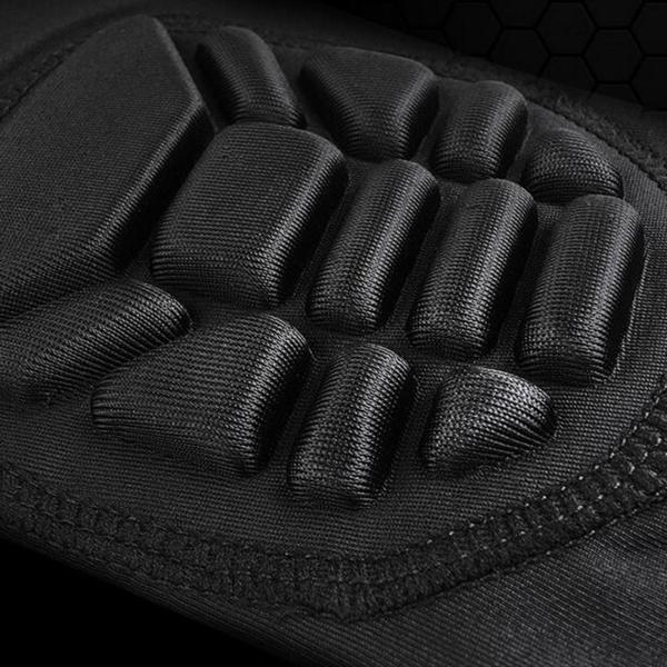 保護膝ふくらはぎパッドコンプレッションレッグスリーブバスケットボールサイクリングブラックXL