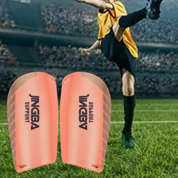 サッカーシンガードサッカーパッド大人の男の子の女の子のためのシンパッドオレンジS