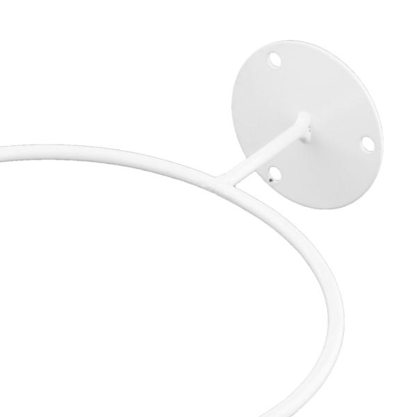 バスケットボールボールハンドホルダーウォールマウントディスプレイメタル収納ラックホワイト