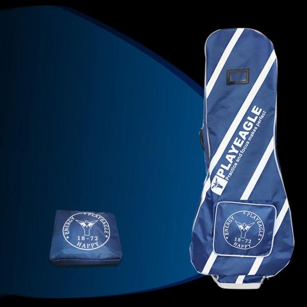 軽量ゴルフトラベルキャリーバッグレインカバー保護ケースアンチダストブルー