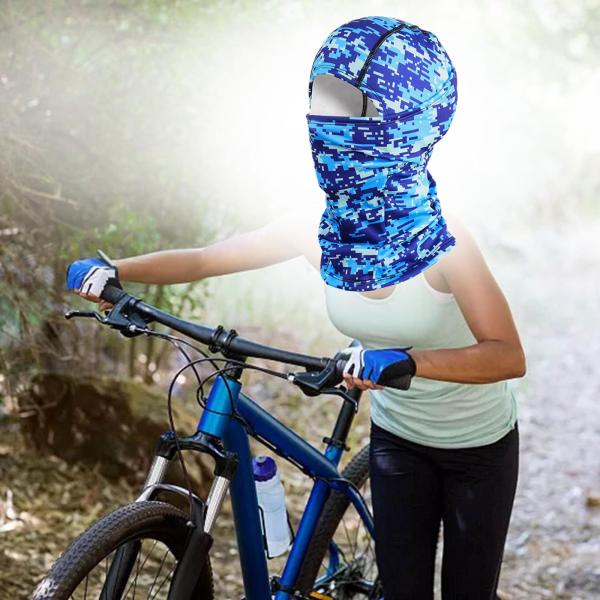 冬のフェイスカバーサイクリングヘッドギア屋外サイクリングブルー用フルフェイスマスク