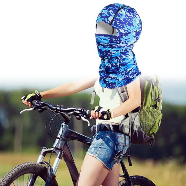 冬のフェイスカバーサイクリングヘッドギア屋外サイクリングブルー用フルフェイスマスク