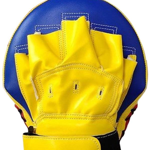 ボクシングストライクカーブドタイパッドMMAフォーカスミッツムエタイパッドイエローブルー