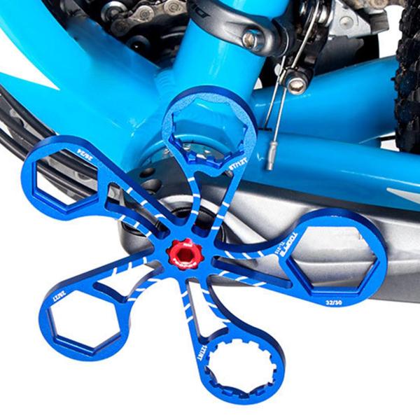 MTBロードバイク修理用自転車フロントフォークキャップレンチ分解ツールアルミニウム合金