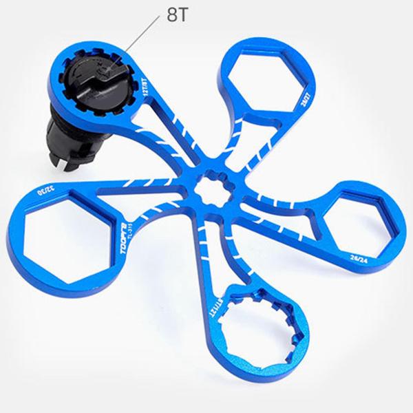 MTBロードバイク修理用自転車フロントフォークキャップレンチ分解ツールアルミニウム合金