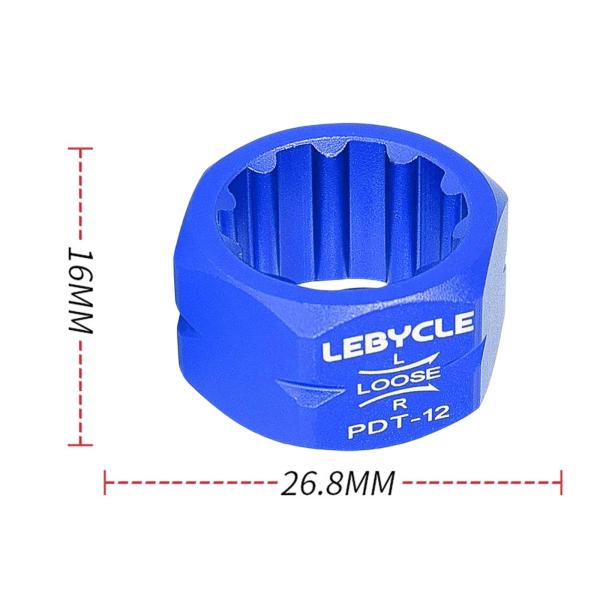 バイクペダル修理ツールアクセサリーバイクMTBブルーのアクスルスピンドル取り外し