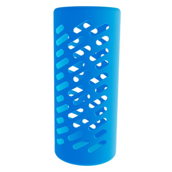 ウォーターボトルシリコンスリーブ断熱滑り止め保護カバー40オンスブルー