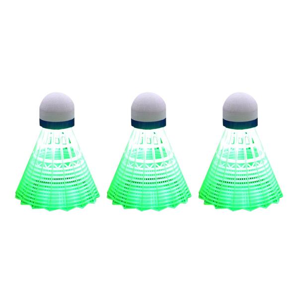 3x LED バドミントン シャトルコック アクティビティ アウトドア インドア スポーツ トレーニング |  | 01