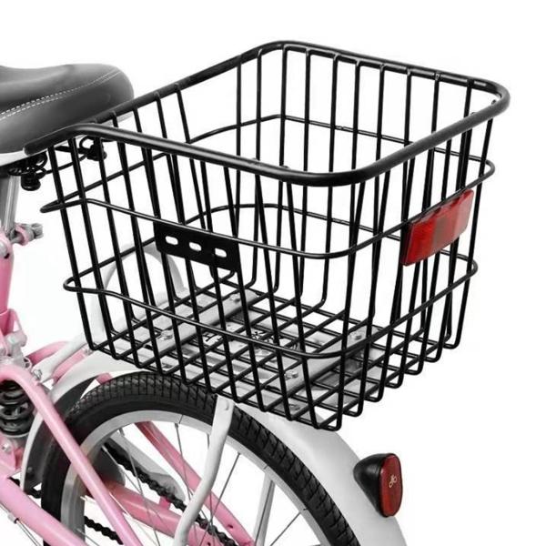 自転車収納バスケット テールライトホルダー付き 吊り下げ式サイクリングバスケット ウォーターボトル、おもちゃ、スナックを保持するため   ブ