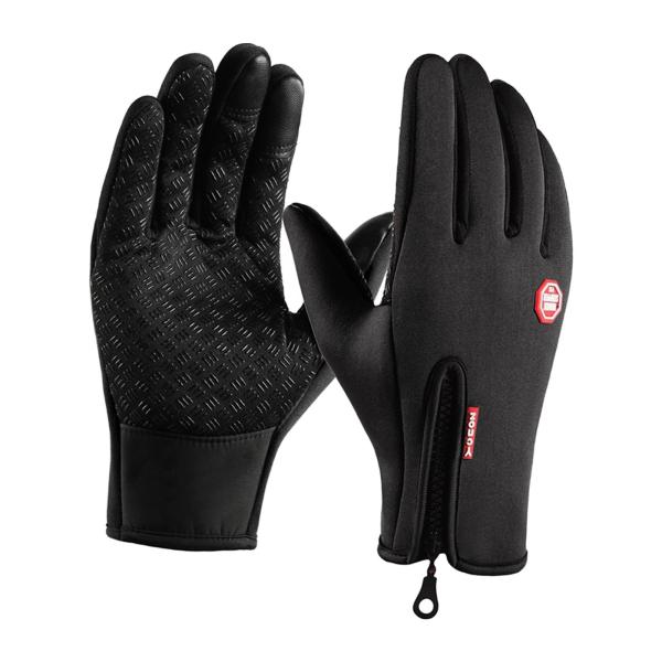 冬用手袋 防風 のために オートバイ サイクリング 男女兼用 XXL ブラック