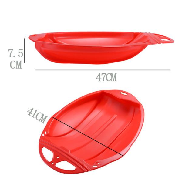 耐久性のある子供用雪そり、スキー板下り坂そり、草砂滑走スノーボードそり , 赤