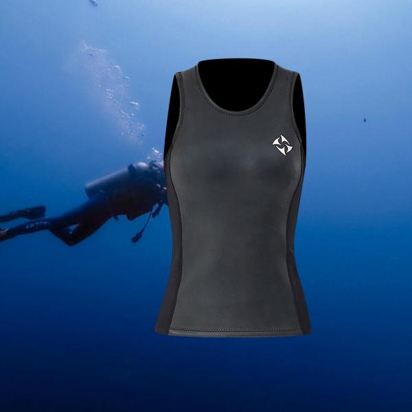 女性ウェットスーツ ベスト ネオプレン水着シュノーケ リング カヤック ウォーター スポーツ L