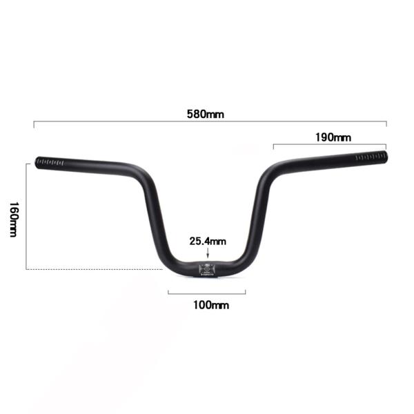 軽量コンパクトハンドルバー 420mm 318g 超軽量自転車ハンドルバー サイクリング ハンドル 1 インチ クランプ