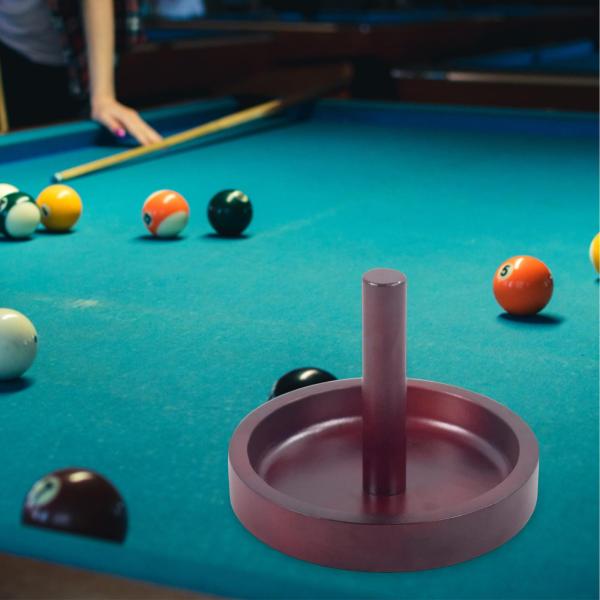 木製ビリヤード コーン  ボウル コーン チョーク ホルダー ゲーム ルーム アクセサリー レッド